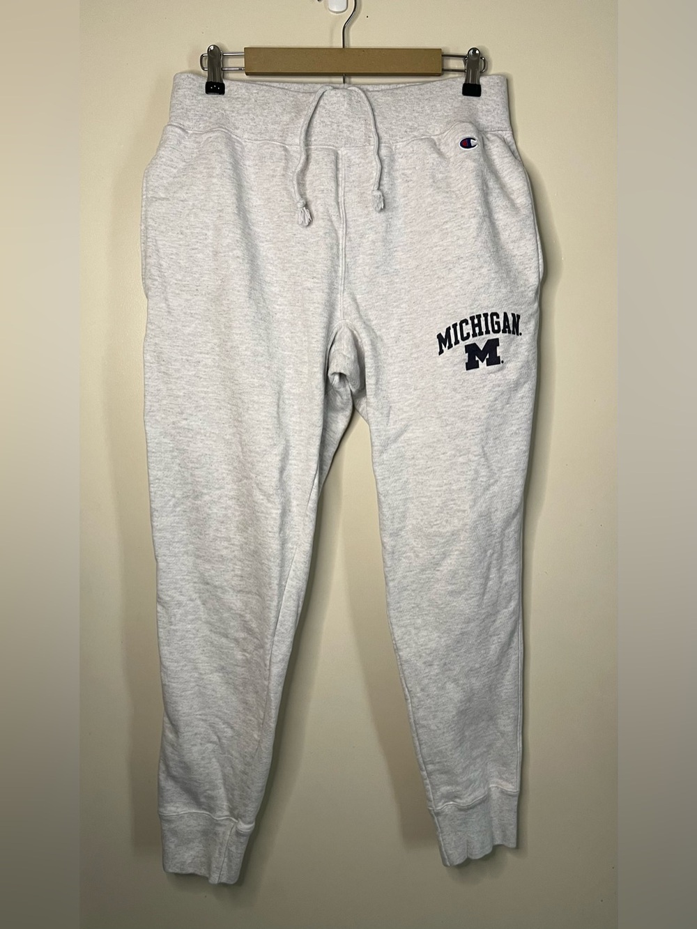 Champion Reverse Weave Michigan Wolverines Jogger Sweatpants Size L